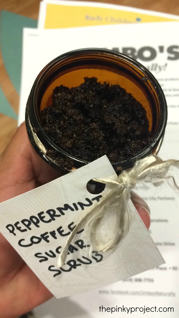 peppermint coffee sugar scrub 