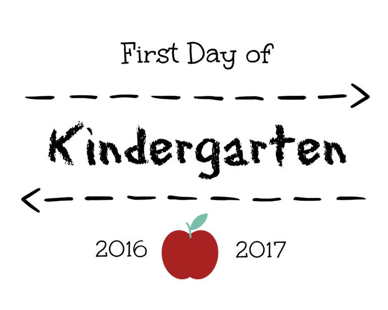 First Day of Kinder Sign