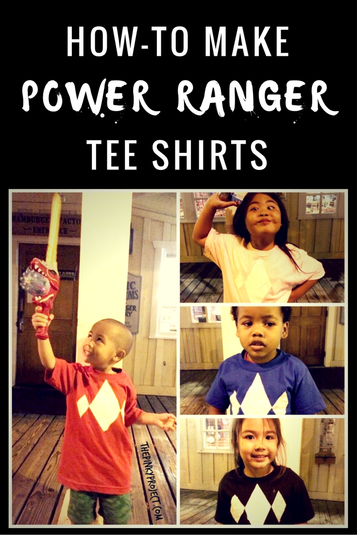 How-to Make Power Ranger Tee Shirts_Pinterest