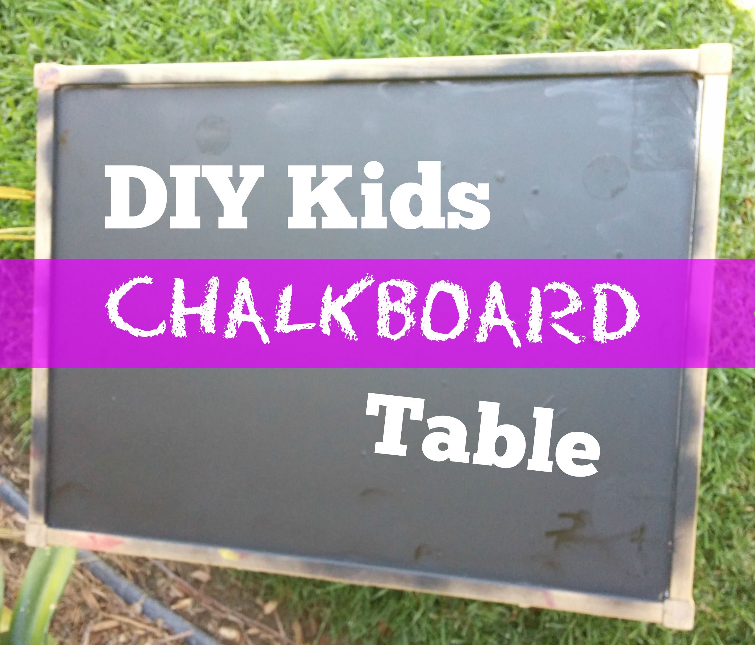 DIY Kids Chalkboard Table | The Pinky Project